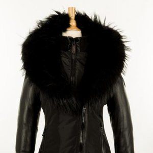 NEW RUDSAK GRACE BALCK w/ Black fur size XS